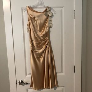 Gold Prada Silk Dress